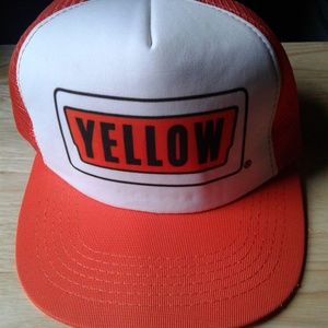 Vintage Yellow company trucker hat